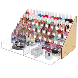 Estante de exhibición acrílico de 6 capas para esmalte de uñas, tinta de aceites esenciales, soporte de almacenamiento de escritorio para exhibición de mesa - Product Image 1