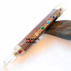 Vente en gros de bâton d'énergie de Reiki en pierre naturelle pierre de Chakra en vrac à vendre mascotte religieuse de pierre précieuse prix d'usine pour la guérison - Product Image 1