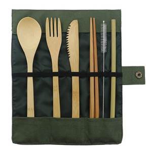 <b>6</b> Polished Wooden Cutlery <b>Set</b> - Product Image 1