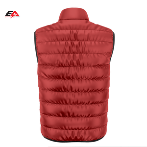 Chaqueta acolchada sin mangas de alta calidad para hombre 100% poliéster acolchado lavable invierno a prueba de viento Casual luz característica tela tejida - Product Image 3