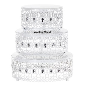แท่นวางเค้กโลหะสำหรับตกแต่งห้องครัวที่จับเค้กแฮนด์เมด - Product Image 6