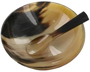 Cuenco de cuerno de tamaño Real hecho a mano para ensalada, cuenco con claxon, precio barato, alta calidad, natural y pulido - Product Image 3