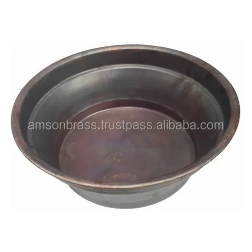 Spa Bowl Metall Pure Copper Runde Fuß Pediküre Wanne Metall Spa Bowl