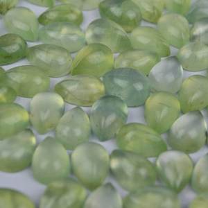 2mm 3mm naturel Prehnite pierre poire Flatback Cabochon fabricant boutique en ligne en gros usine prix pierre pour la fabrication de bijoux - Product Image 1