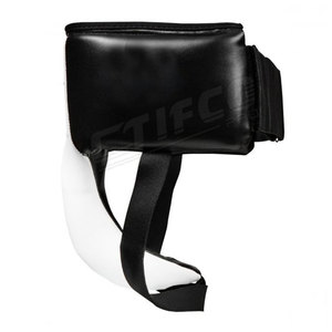 Protège-aine de boxe avec logo personnalisé protecteur en cuir souple respirant pour adultes fabrication pour Taekwondo - Product Image 4