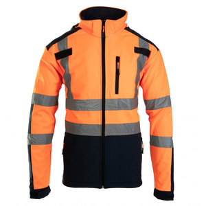 Chaqueta reflectante personalizada para construcción de carreteras, ropa de trabajo de alta visibilidad, abrigo de seguridad - Product Image 1