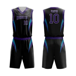 Uniformes de equipo deportivo para baloncesto, venta al por mayor, Reversible, 2023