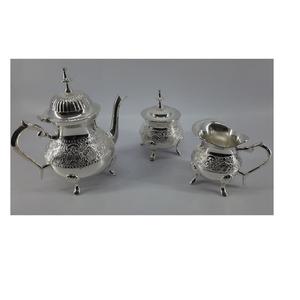 Antique Silver Plated <b>Tea</b> Pot <b>Set</b> With Wooden Box <b>Arabic</b> <b>Tea</b> Pot <b>Set</b> Coffee Pot Home & Hotel Decorative - Product Image 2