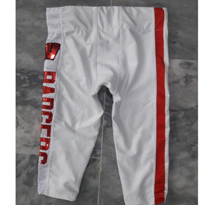 Uniformes de football américain sur mesure en polyester respirant, taille plus, manches courtes, avec broderie du nom et du numéro - Product Image 4