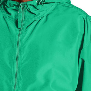 Veste de sport en polyester grande taille pour hommes, coupe-vent imperméable avec capuche et fermeture à glissière, techniques de lavage d'automne - Product Image 5