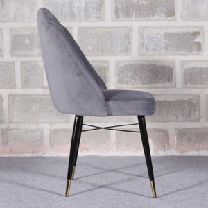 เก้าอี้รับประทานอาหารเหล็กกำมะหยี่แบบทันสมัยทันสมัยทันสมัยสำหรับบ้านโรงแรมอพาร์ทเมนต์หรือวิลล่าสำหรับเฟอร์นิเจอร์ในบ้าน - Product Image 3