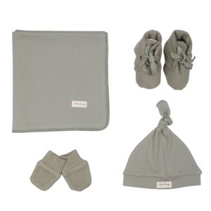Chapeau tricoté en coton pour bébé garçon et fille certifié jaune, couvre-chef à nœud printemps, enveloppes, mitaines, bottes - Product Image 4