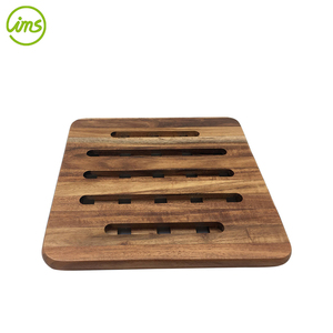 Non-Slip Heat Resistant Square Acacia <b>Wood</b> Trivet - Product Image 5