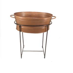 อ่างเครื่องดื่มทองแดงพร้อมขาตั้งทองแดง-น้ำแข็งและเครื่องดื่มหนัก - Product Image 1