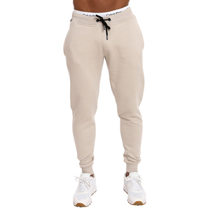 Jogging élégant pour homme en polyester/coton uni, taille haute, écologique, imperméable, décontracté, formel, coupe droite - Product Image 6