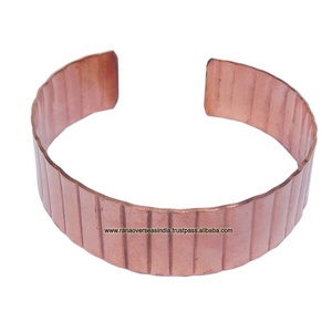 Textured Brass Cuff Bracelet Adjustable Open <b>Bangle</b> In Three Finished for <b>Men</b> Women Handmade Fashion Jewelry - Product Image 2