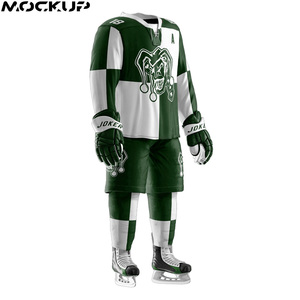 Uniforme de equipo de Hockey sobre hielo para hombre, camiseta transpirable de 100% poliéster, sublimación - Product Image 3