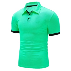 Polo de Golf liso de manga corta para hombre, Camiseta de algodón 100% con logotipo personalizado en blanco, camisetas informales de corte clásico para hombre, venta al por mayor - Product Image 5