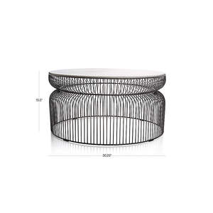 Mesa de centro redonda de alambre de Metal, muebles de habitación, acero inoxidable, metal, uso personalizado, hogar, hotel, restaurante, hospital, el mejor 2024 - Product Image 2