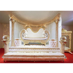 Escenario de Boda Princesa Media Luna, Escenario de Boda Asiático Único, Escenario Marroquí con Toque Real, Escenario de Recepción de Boda, EE. UU. - Product Image 1