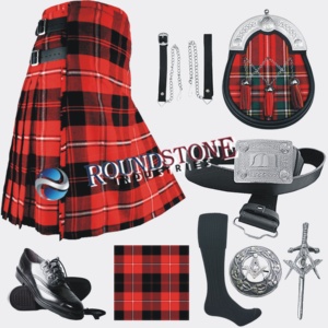 Traje de Cunningham Tartan Kilt Deal, Sporran, cinturón Kilt, Fly Plaid, broche, intermitente, alfileres, abrigo de cintura, calcetines y abrigo de cintura - Product Image 5