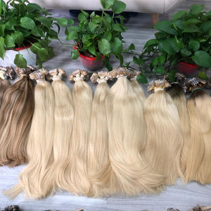 Extensiones de Cabello Humano Remy con Cinta Adhesiva, 20'' 24'', 40 Piezas, 100g, para Cabello Liso, Estilo Ondulado Natural Vietnamita 100% Virgen - Product Image 1