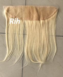 Extensiones de cabello humano Natural malayo, mechones con cierre Frontal de encaje 13x4, 613 unidades - Product Image 2