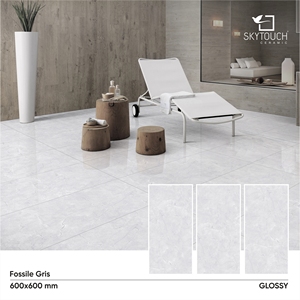 Matériaux de construction Carreaux de sol en porcelaine Inde 600x600 Glaçure numérique brillante Polir le sol en porcelaine Carreaux en céramique - Product Image 2