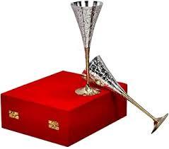 Brass Wine Goblet Engraved Chalice Vintage Metal Drinking Premium Barware Glassware Wedding Party <b>Table</b> Bar Accessories Decor - Product Image 6