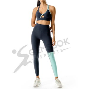 New Arrival Colour <b>Block</b> Women Leggings High Quality Wholesale Custom Women Gym Workout Fitness Seamless Leggings - Product Image 2