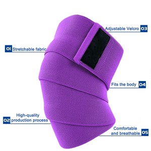 Bande de soutien aux genoux pour femmes, doublure néoprène, levage de poids, enveloppe pour les genoux, 7mm - Product Image 6