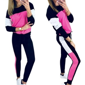 ชุดวอร์มผู้หญิง2ชิ้น,ชุดวอร์มแฟชั่นแบบแถบข้างสั่งทำ - Product Image 2