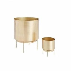 Jardinière de jardin française en laiton doré de haute qualité avec support Boîte de fenêtre de qualité pour jardin sur le toit de la maison - Product Image 5