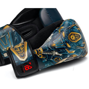ถุงมือชกมวยหนังแท้แบบมืออาชีพปี 2021 ดีไซน์สั่งทำพิเศษ TOP BLINK TBI-065 คุณภาพสูง พร้อมโลโก้สั่งทำสำหรับศิลปะการต่อสู้ - Product Image 3