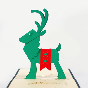 Meilleur choix pour Célébration Noël Cartes de vœux personnalisées 3D Pop up pour les entreprises à donner aux clients et aux employés - Product Image 2