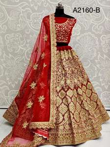 Vêtements de mariage indiens, exclusifs, lehenga de mariage de couleur marron, mode, lehenga choli, vêtements de mariage punjabi, designer, lehenga - Product Image 4