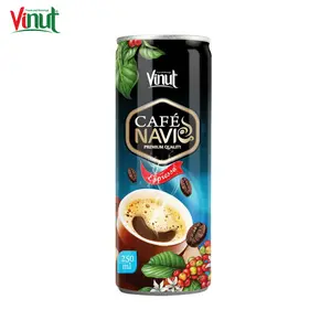 250ml VINUT Can (Tinned) Newest OEM beverage Espresso Coffee Distributors naturally sweetend