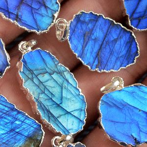 Collier pendentif en labradorite artisanale très demandé pour femmes et hommes, style Etsy, vente en gros au meilleur prix - Product Image 5