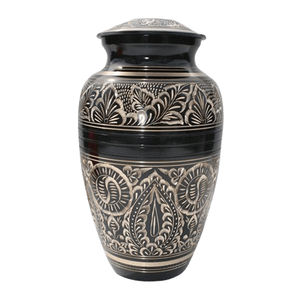 Urna funeraria para adultos de latón dorado para cenizas humanas de Brassworld India Funeral Supplies - Product Image 6