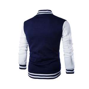 Veste d'hiver de baseball boutonnée, veste universitaire à capuche avec logo multicolore, vente en gros de veste universitaire respirante de grande taille - Product Image 5