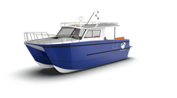 Yacht de luxe en aluminium de 10,7 m, catamaran, bateau de pêche avec moteur hors-bord à vendre