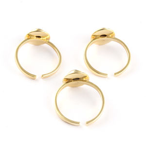 แหวนพลอยธรรมชาติปรับแต่งได้แหวนดีไซน์ลายดอกไม้ลาบราดอไรต์ดูหรูหราทำจากทองเหลือง18K ชุบทองง่ายใส่ได้ทุกวัน - Product Image 5