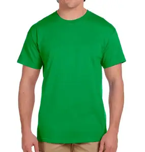프리미엄 면 남성 반소매 티셔츠 티셔츠 소프트 스트레치 빗질 코튼 티셔츠 크루넥 클래식 패션 캐주얼 티셔츠