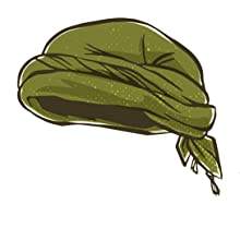 Shemagh Yemeni shemagh Desert Bufanda Keffiyeh Negro y Marrón Chocolate - Product Image 6