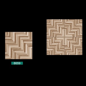 Carreaux de sol en porcelaine polie de couleur crème, surface mate, 40x40cm - Product Image 6
