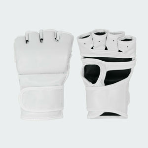 Gants de boxe MMA sur mesure à demi-doigts pour l'entraînement et le combat, en cuir PU et cuir de vachette de haute qualité - Product Image 5