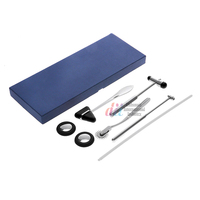 Ensemble de 5 marteaux neurologiques manuels en acier inoxydable noir, multifonctionnels, pour diagnostic orthopédique et percussion