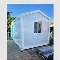 20 pieds abattre Mini panneau sandwich en acier préfabriqué paquet plat préfabriqué minuscule kit de maisons de jardin modulaires