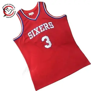 โพลีเอสเตอร์100% Sixer Inverson เสื้อบาสเก็ตบอลเสื้อ Blake Jersey บาสเกตบอลที่กำหนดเอง