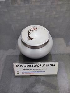 Aluminium peint à la main choix intelligent, fournitures d'enterrement d'urne de crémation odyssey BRASSWORLD inde - Product Image 4